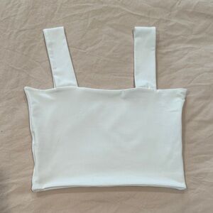 Amazon basic white crop top size S